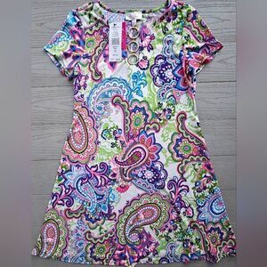 IVY ROAD paisley flowy dress new w tags small msrp $68